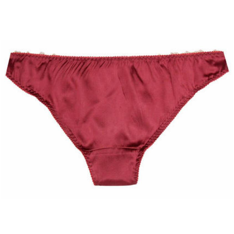 REAL SILK basic women PANTIES high quality Red Lace Sexy ladies lingerie calcinha briefs underwear calzoncillos